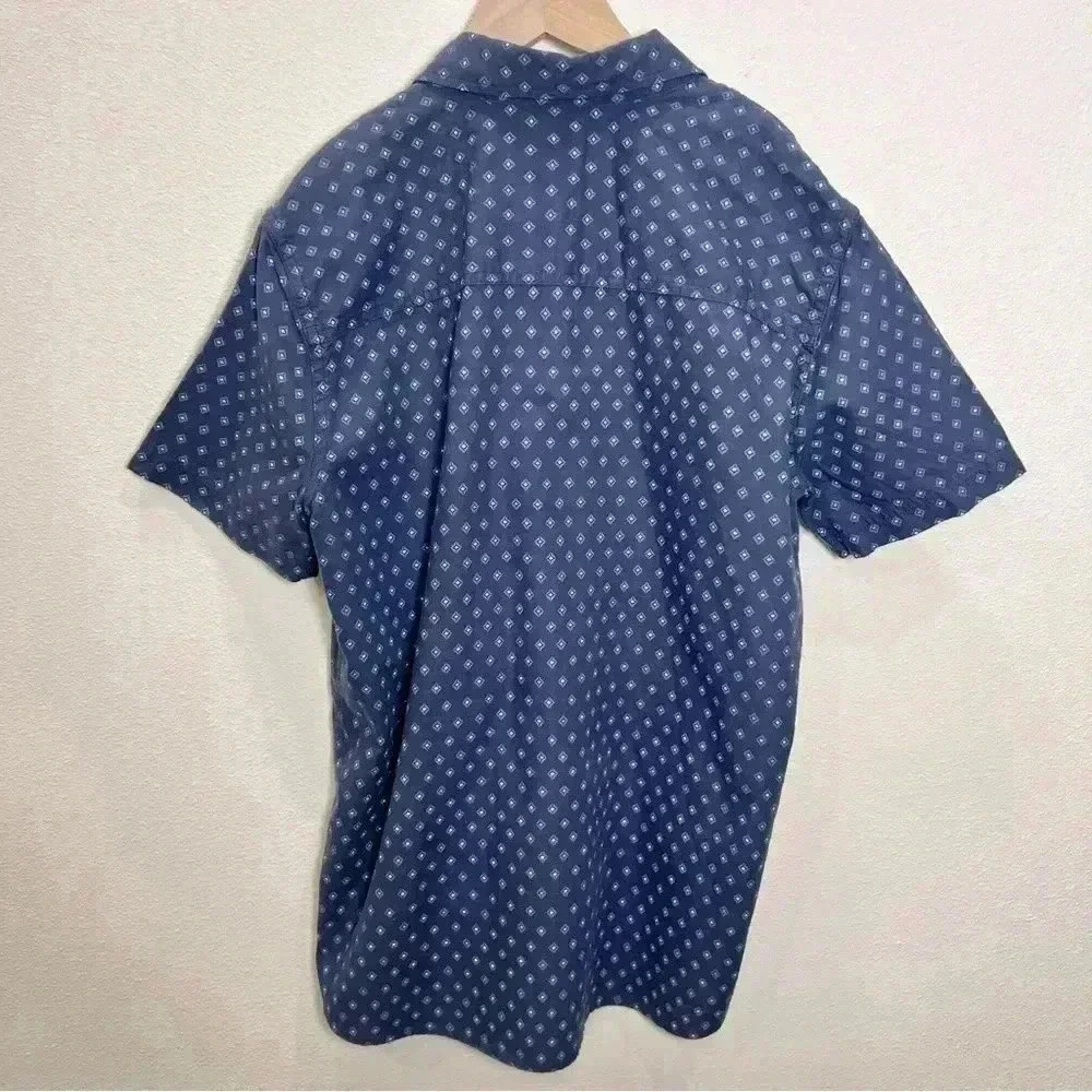 Abercrombie Kids Boys Navy Blue Button Up Short Sleeve Shirt Size 13-14 - Picture 5 of 11